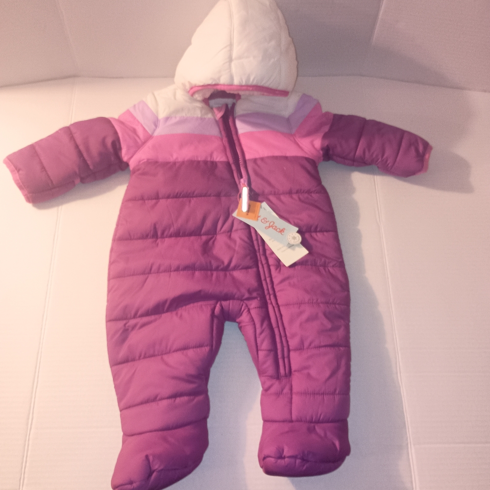 Cat & Jack Purple & Pink Kids Snowsuit Size 9 Months